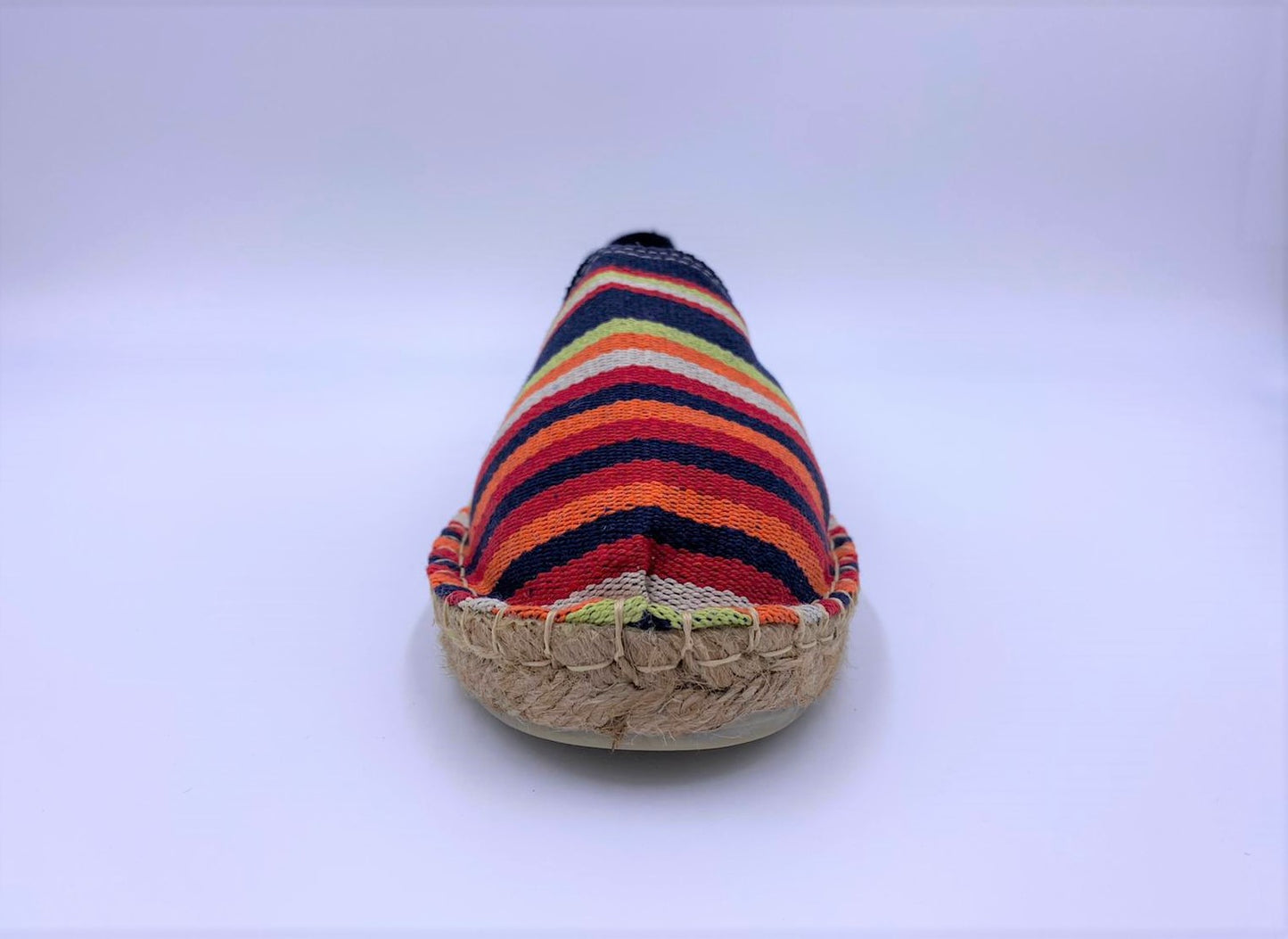 Navy and Reds Striped Espadrille