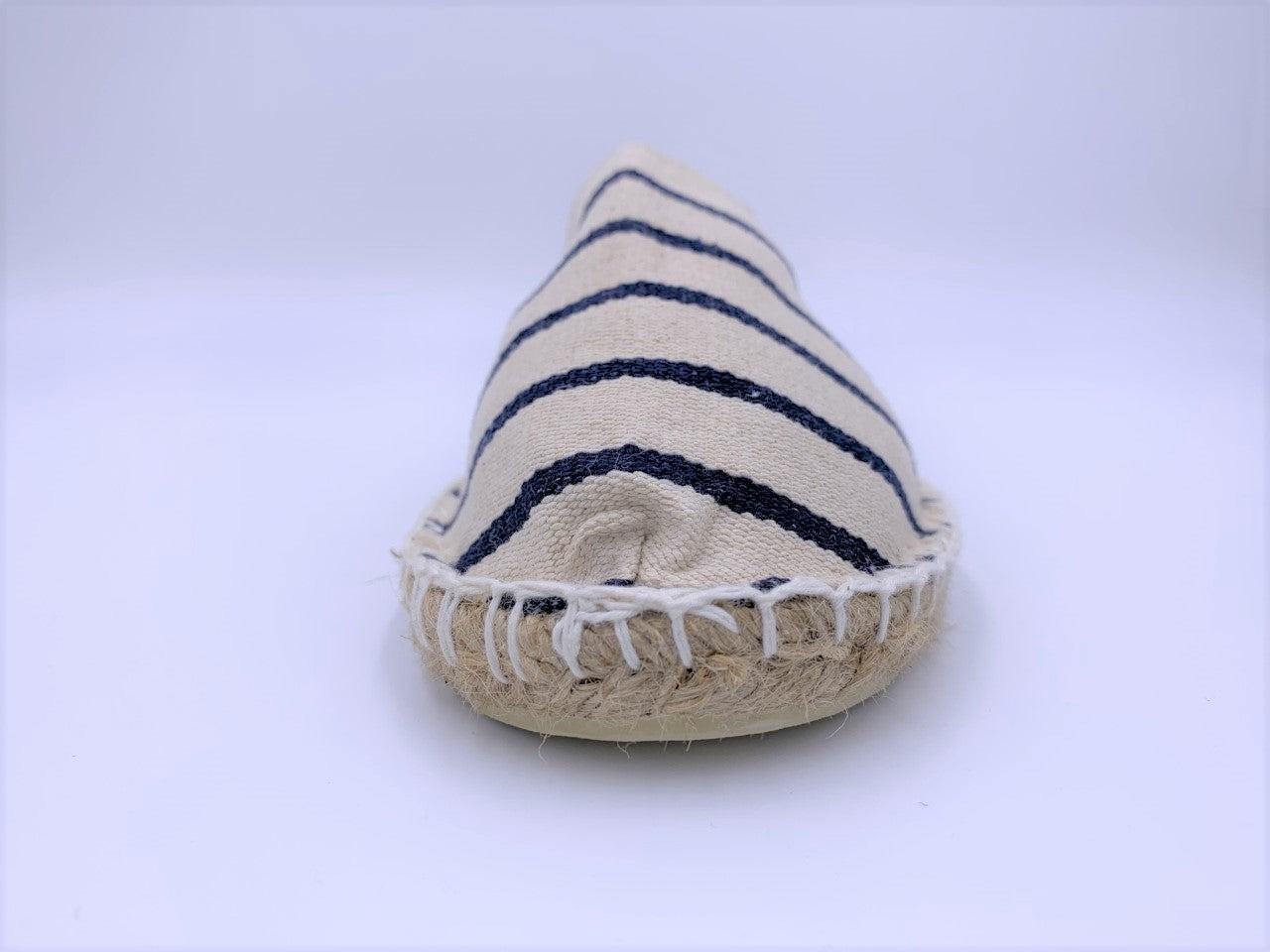 Navy and White Stripe Espadrille