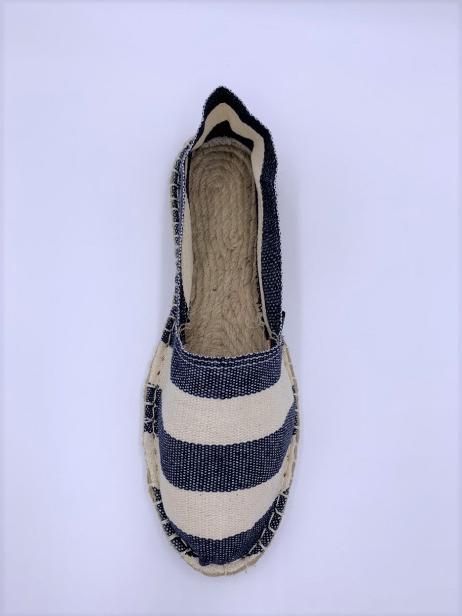Linen and Jean Stripe Espadrille