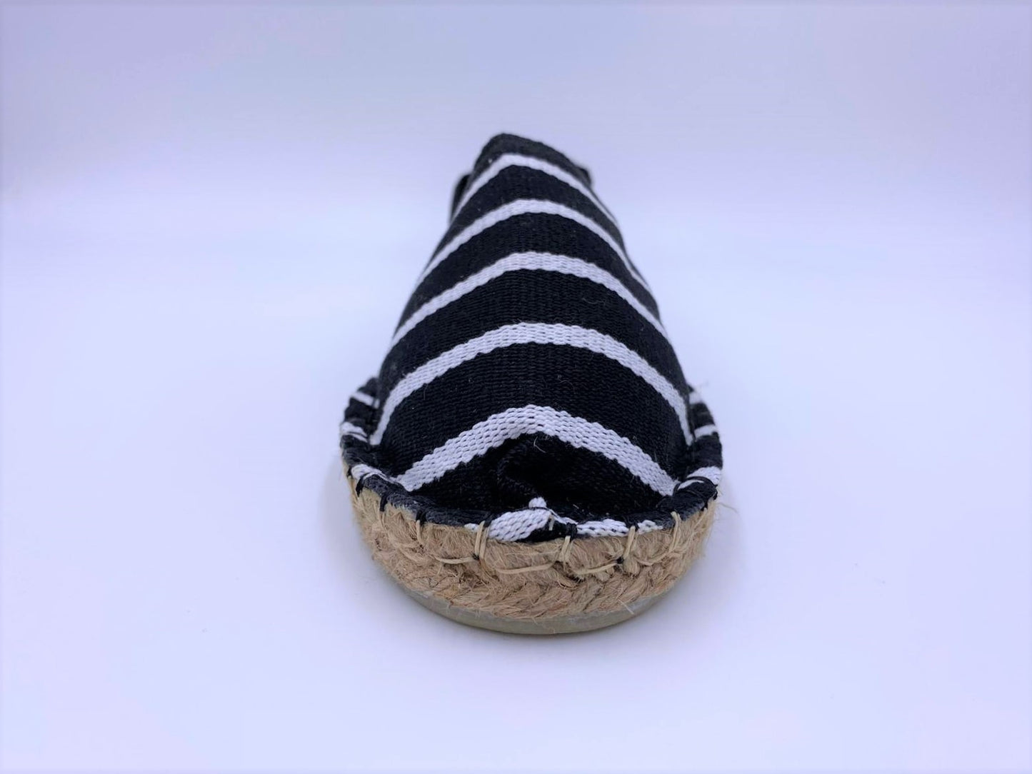 Black and White Stripe Espadrille