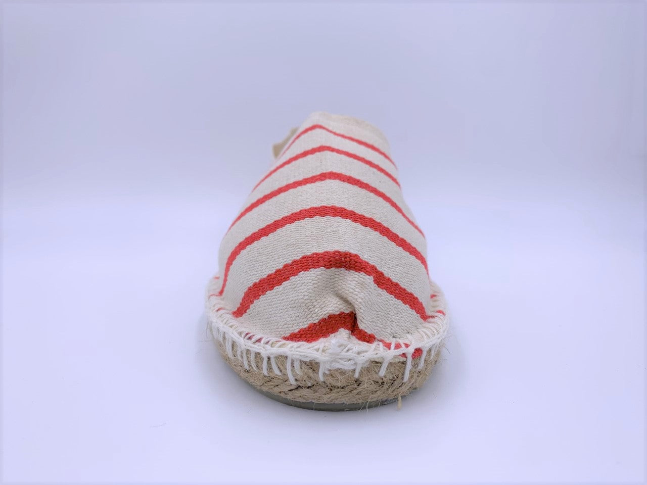 Red and White Stripe Espadrille